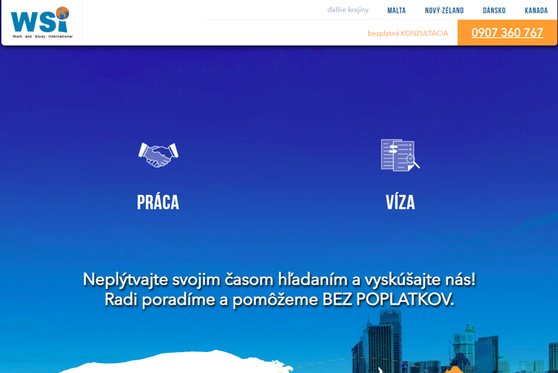 Webový portál s komplexnou ponukou spoločnosti a informáciami pre uchádzačov.